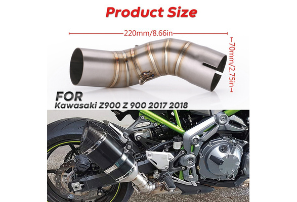 51mm Motorcycle Exhaust Muffler Middle Link Pipe Accessories For