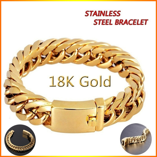 Stainless Steel Bracelet Men Luxury 