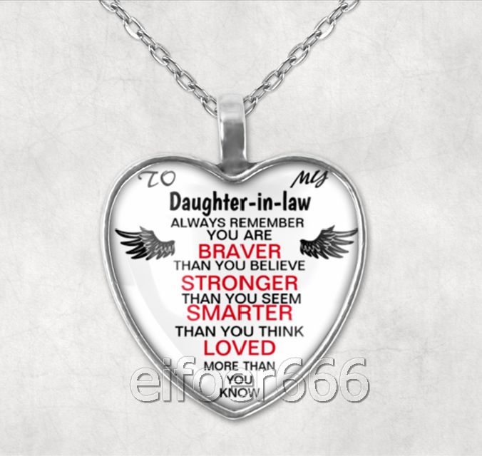 daughter in law heart necklace