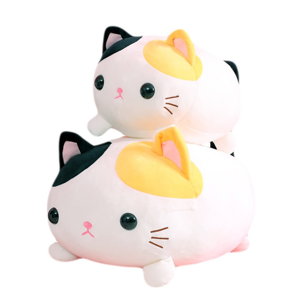 kawaii lying cat plush