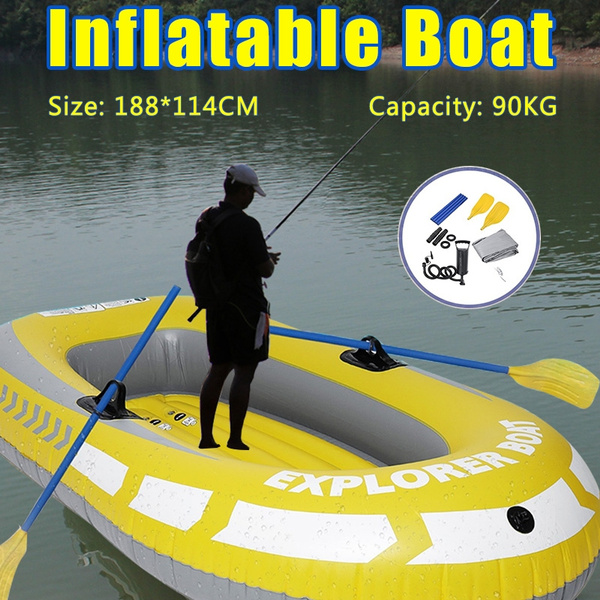 188x114CM Inflatable Boat Fishing Ship 2 Person Speed Boats Kayak