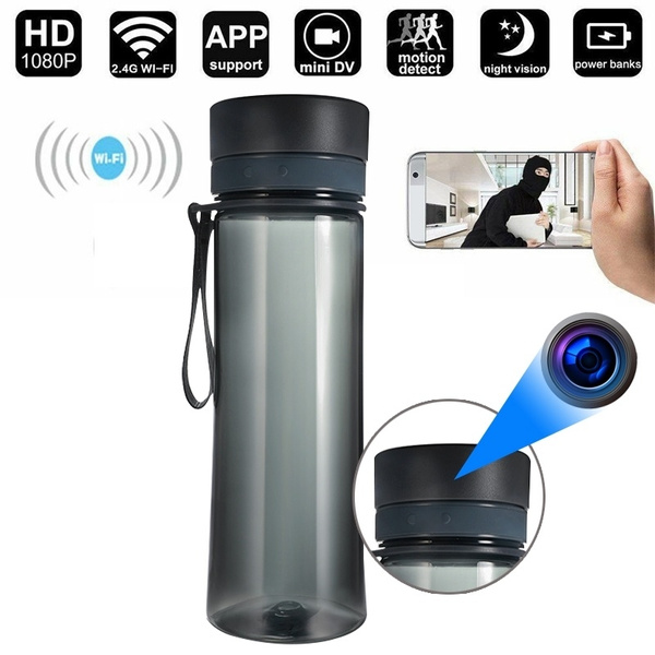 WiFi 1080P HD Sport Water Bottle Hidden Spy Camera Video Recorder Cup Hawkeye 