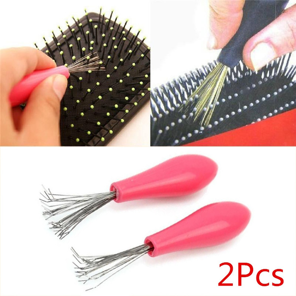 2pcs Fashion Comb Hair Brush Cleaner Cleaning Remover Embedded