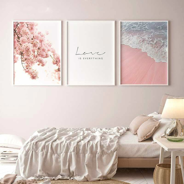 Unique wall art picture poster pink  retro room decor