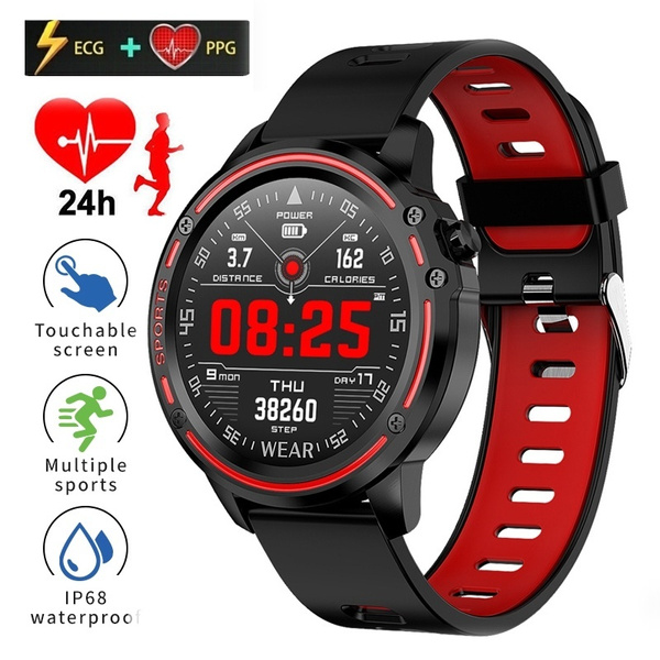 New L8 Smart Watch Men IP68 Waterproof Multiple Sports Mode Heart Rate  Weather Forecast Bluetooth Smartwatch Standby 100 Days | Wish