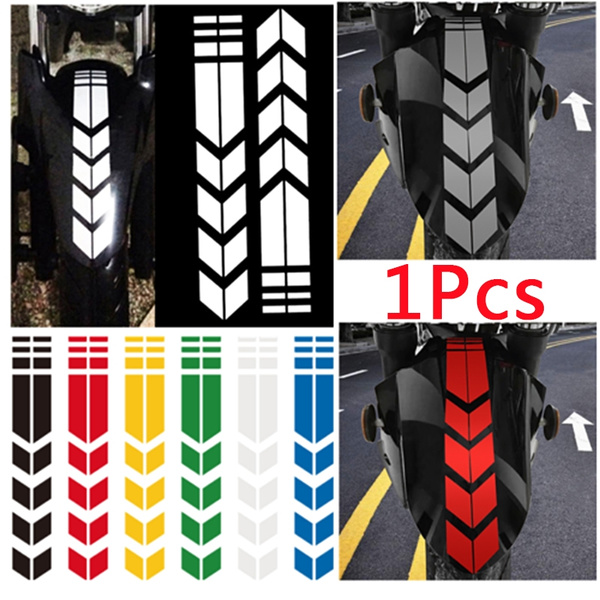 Waterproof Decals Stickers Decor Reflective Motorcycle Motorbike Warning DIY 