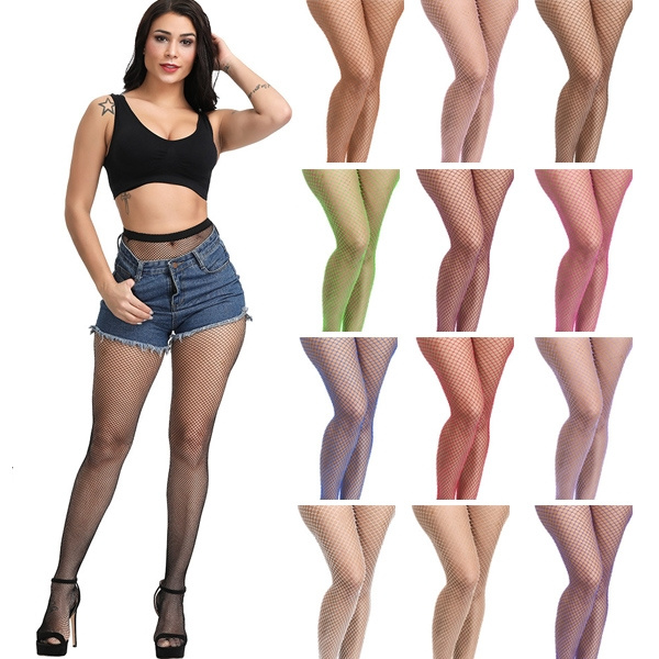 Sexy Mesh Long Socks Leggings Black 