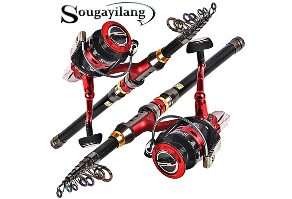 Fishing Rods and Reels 1.8-3.6M Carbon Fiber Telescopic Fishing