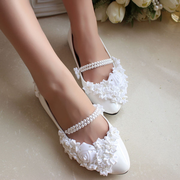 Flat comfortable hotsell wedding shoes