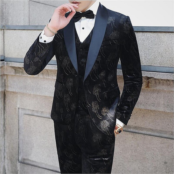 Buy Men Navy Slim Fit Textured Party Three Piece Suit Online - 673165 |  Louis Philippe