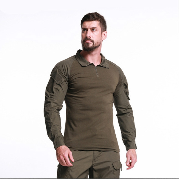 US Army Tactical Shirt Military Uniform Airsoft Camouflage Combat ...