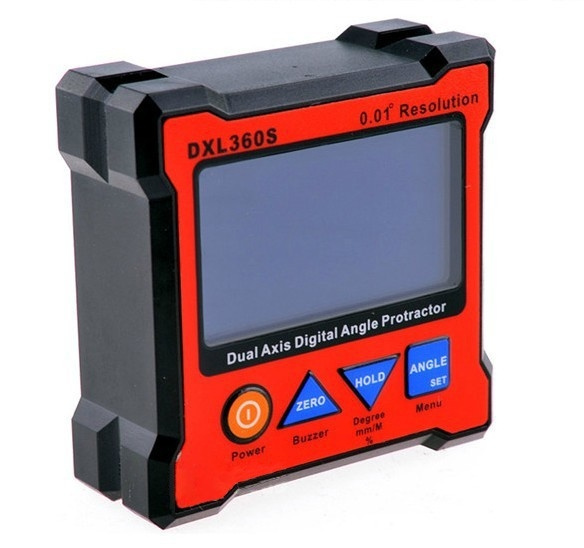 DXL360S GYRO and GRAVITY 2 in 1 Dual Axis Digital Angle Protractor