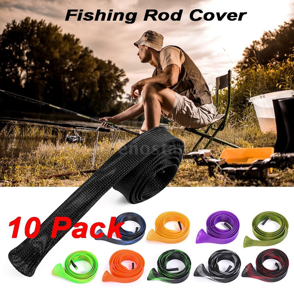 10 Pack 170cm Fishing Rod Cover Rod Sleeve Rod Sock Pole Glove Protector Tools