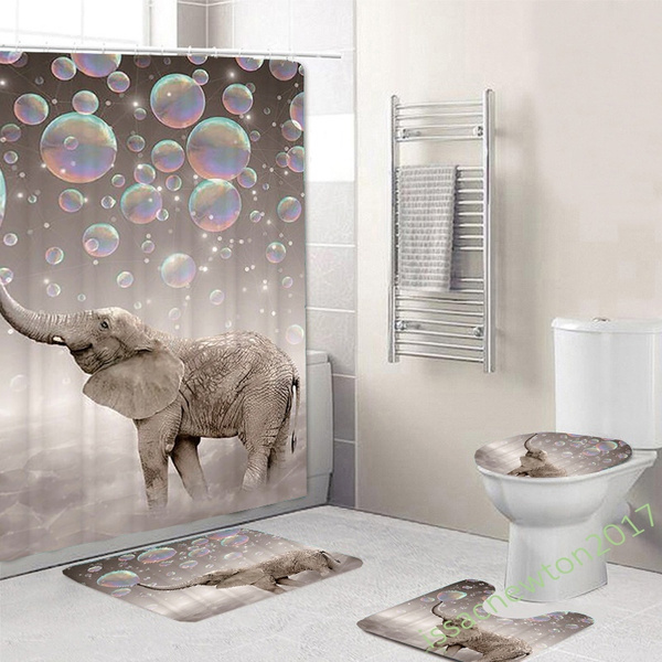 elephant bathroom rug