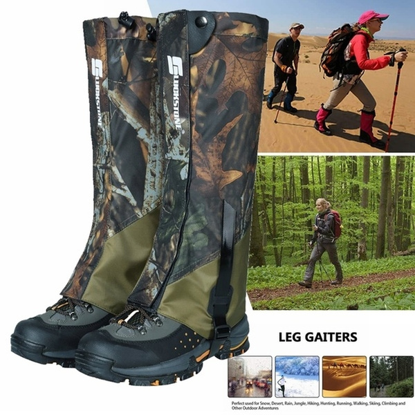 Waterproof Gaiters Army Camo Country Walking Hiking Military Hunting Outdoor 