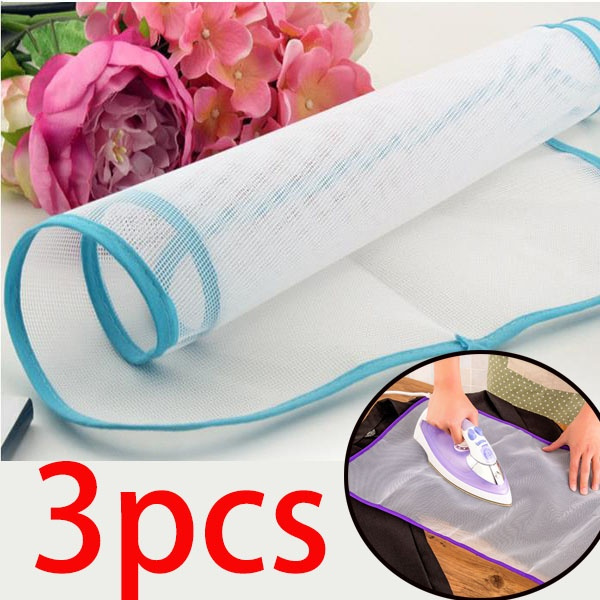 3PCS Heat-resistant Ironing Cover Pad Mesh Cloth Protective Insulation Mat 