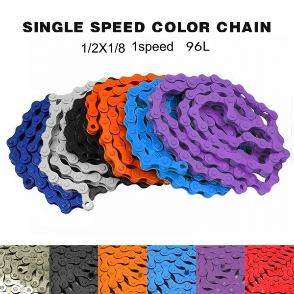 colored bike chain