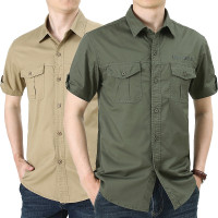 High Quality Men's Fashion Army Shirt 