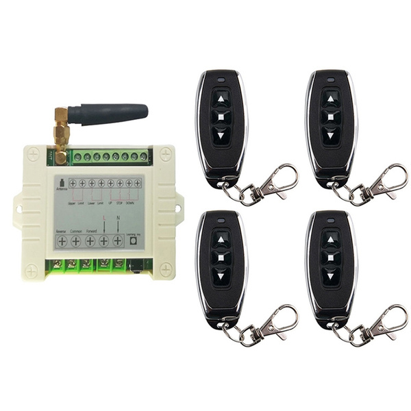 220V 10A 2CH Motor Remote Control Switch Motor Forwards Reverse Up Down ...