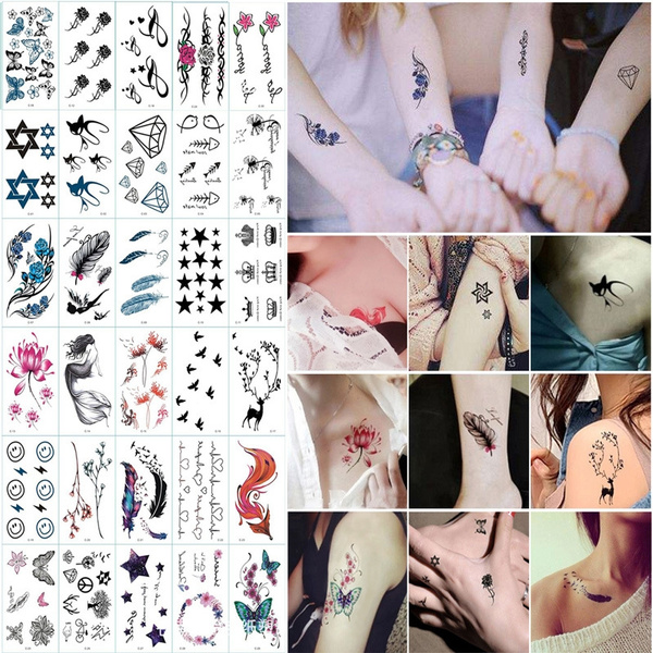 Cute Temporary Tattooss Waterproof Temporary Tattoo Sticker Cartoon Star  Cloud Moon Rabbit Cute Ins Dinosaur Flash Tatoo Fake Tatto For Child S  Women Z0403 From Misihan09, $3.6 | DHgate.Com