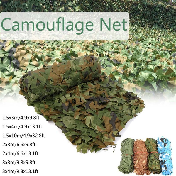 3x3m Camouflage Netting Military Army Camo Hunting Shooting Hide Cover Net Green 