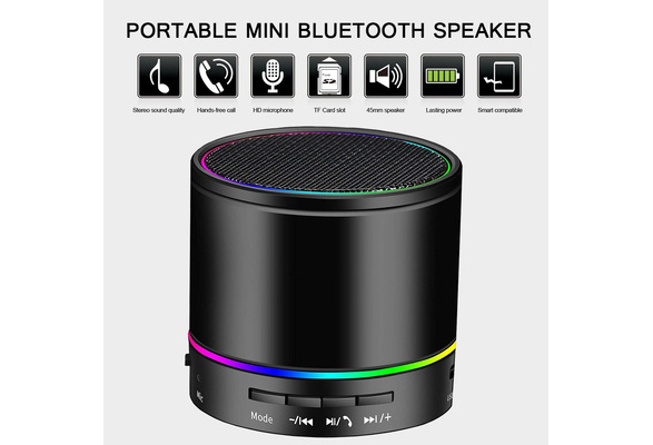 Wireless Bluetooth Speaker Mini LED 