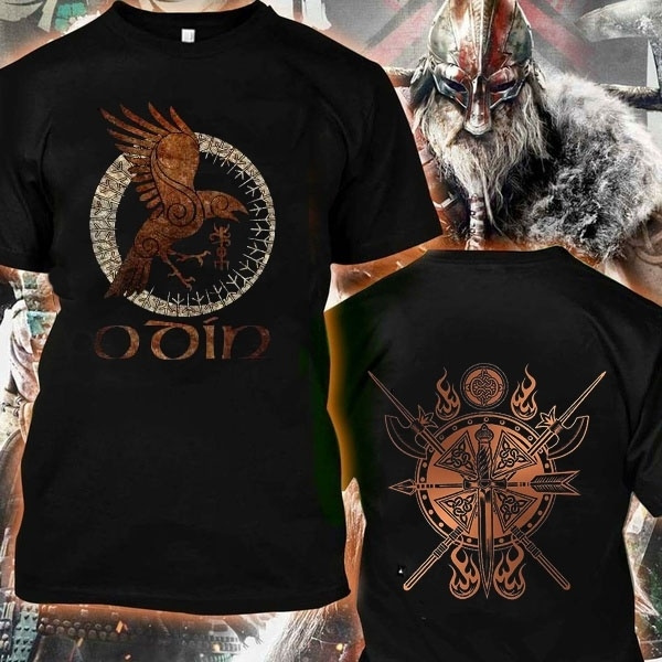 Hugin & Munin Die Raben Odins Wikinger Nordische Mythologie T-Shirt
