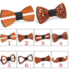 Wedding Tie, Wood, solidcolorbow, woodenbowtie
