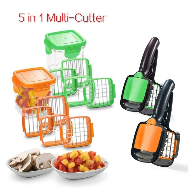 5 In 1 Multi-Cutter Nicer Dicer [Vegetable Food Fruit Cutter Chopper]