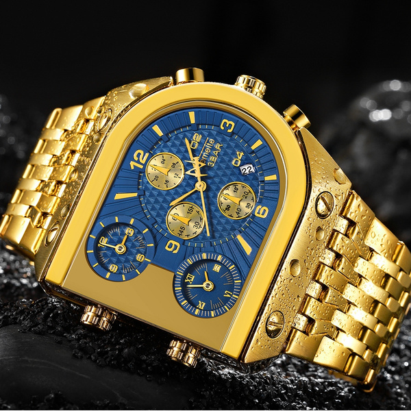 Temeite Golden Luxury Gold Watches For Men With Big Dial, Waterproof  Business Wristwatch Relogio Masculino 2021HKD2306928 From Mgck, $31.57 |  DHgate.Com