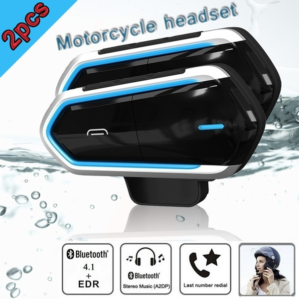 2Pcs High Quality B35 Motorcycle Helmet Headset 4.1 Wireless