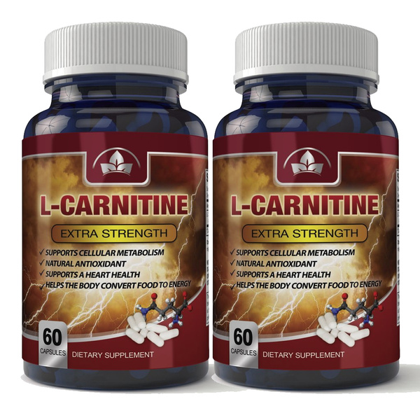 LCarnitine Pure Essential Amino Acids 1000mg (2 bottles x 60 Capsules