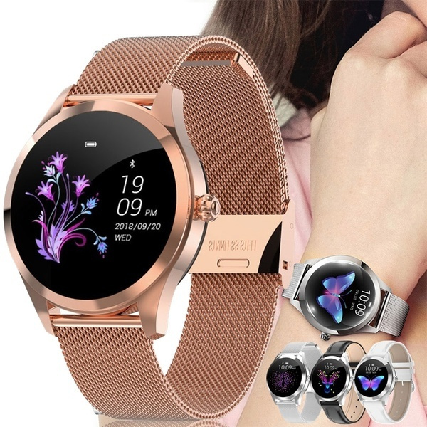 Smart Watch Women IP68 Waterproof Heart Rate Monitoring Stainless Steel