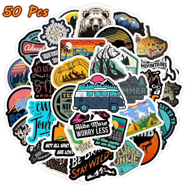 Details about   National Park Stickers Adventure Nature Outdoors National Parks 50 50 pcs