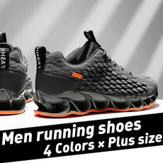 Men's Fashion Flame Blade and Breathable 3D Dragon Scales Upper Sport Running Shoes Casual Hole Sole Walking Shoes Athletic Tennis Sneakers