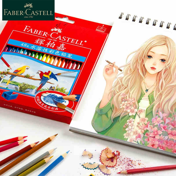 Faber Castell Watercolor Pencils 12/24/36/48/60 Set Water Soluble Colored Pencils For Art School Drawing | Wish