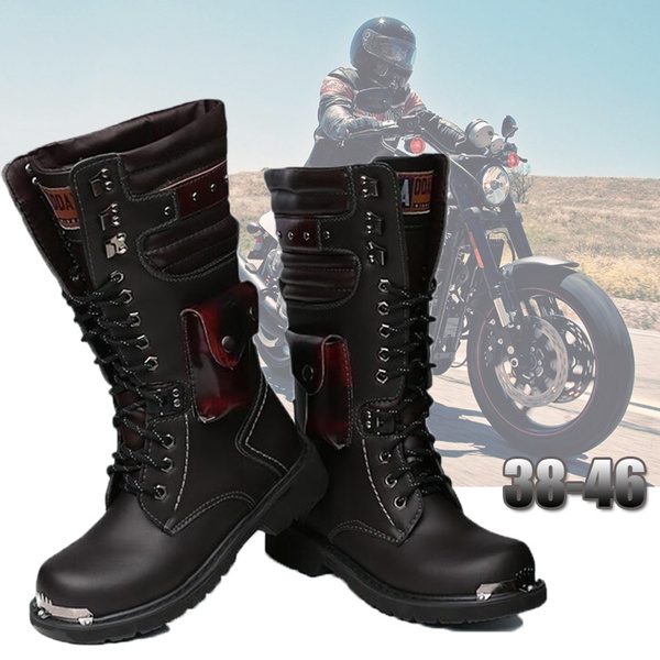black long boots for men