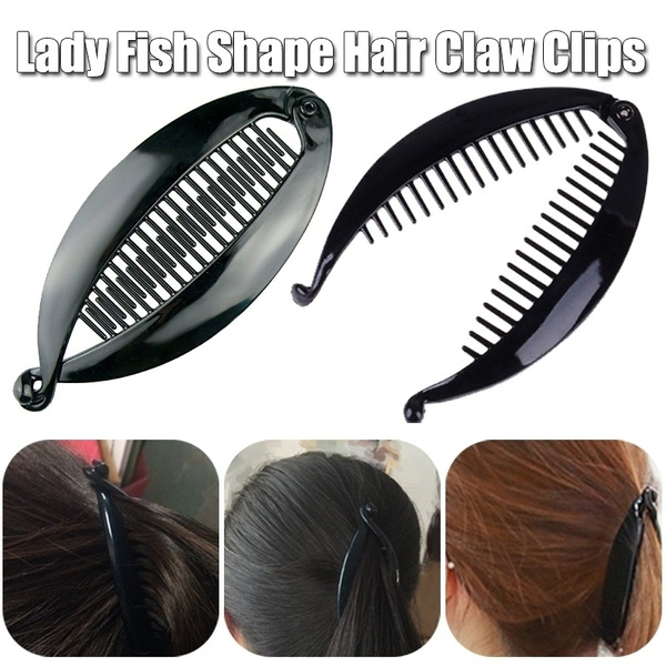 Lady fish shape hair claw clips banana clips barrettes hairpins hair accessories