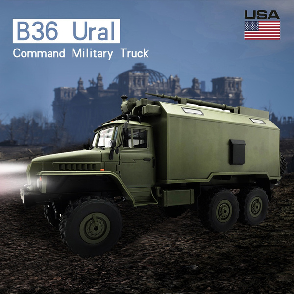 WPL B36 Ural 2.4G 1:16 6WD Off-road RC Car Command Military Truck RTR 
