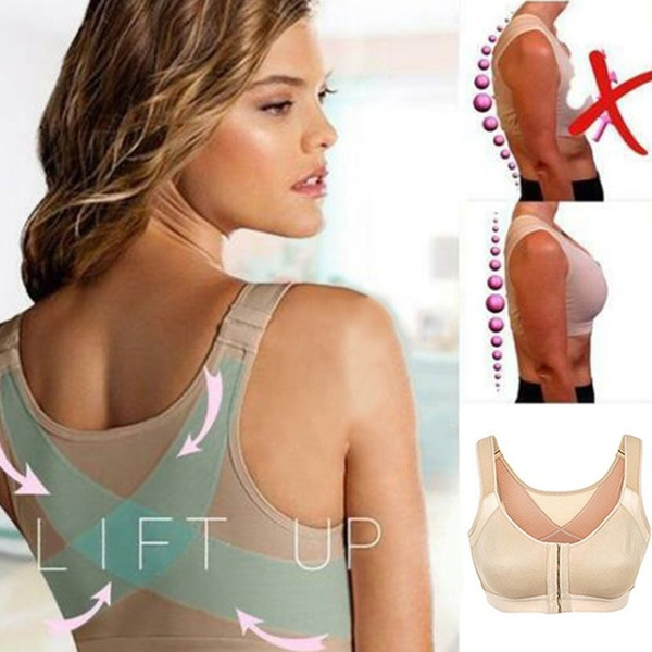 Women's Posture Corrector Wireless Back Support Lift Up Yoga Bra Underwear