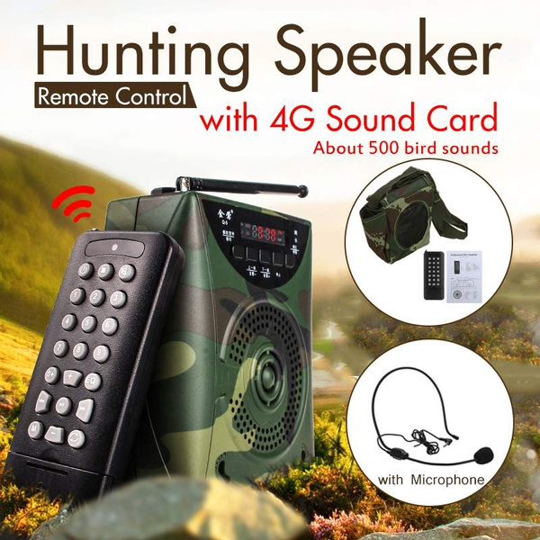 48W Remote Control Hunting Bird Caller Predator Sound Decoy Speaker MP3 Player