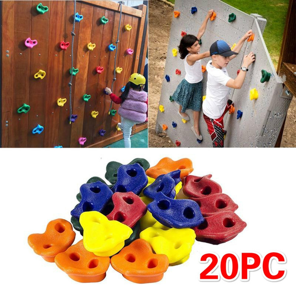 12pcs/Set Mix-colors Climbing Holds Grips Children Kid Rock Climbing Wall Stones 