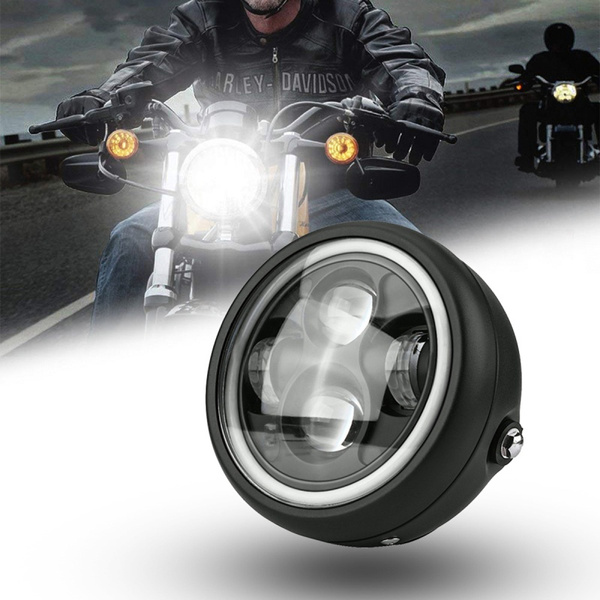 inch Motorcycle Front Motor LED Headlight Headlamp | Wish