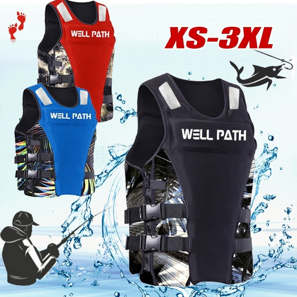 Good Quality Life Vest Men Women Profession Fishing Vests Surfing Drifting Life  Jackets for Adult Swimming Vest for Kids Size XS-3XL