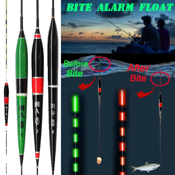 Smart Kingfisher Fishing Float Alarm Fish Bite Bait Trigger LED Light Automatically Night Bobber Automatic Electronic Buoy Strike Indicator Alert 