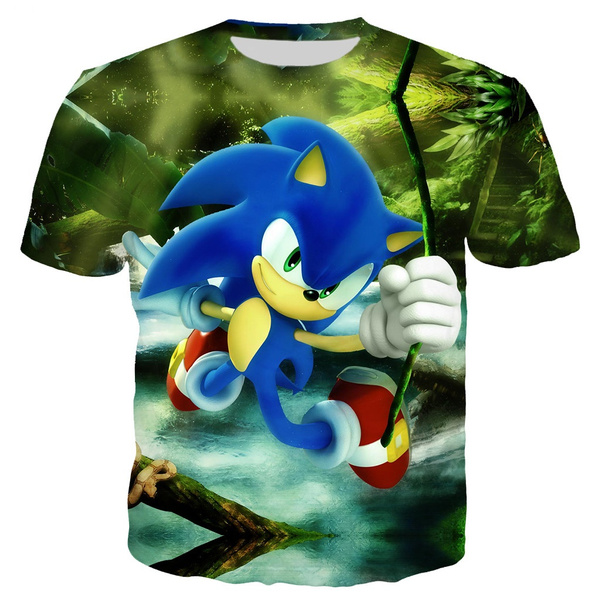 Anime Sonic The Hedgehog 3d Print Men 