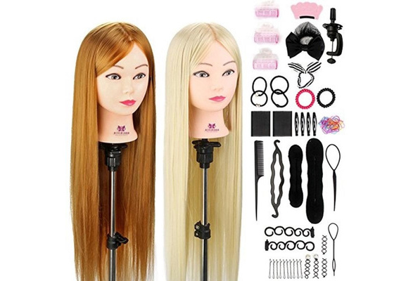 30 Training Head Mannequin Head With Hair Braid Salon