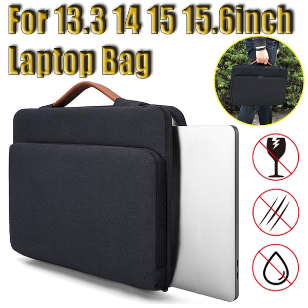 Waterproof Tablet Laptop Sleeve Bag Case Cover Pouch 13" 14" 15" Universal Gray 