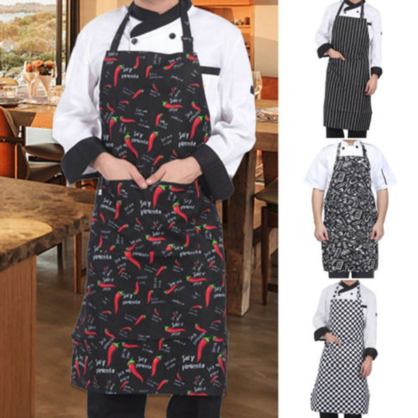 Waterproof Kitchen Bib Aprons Women Men Dress Cooking Baking Chef BBQ Restaurant 