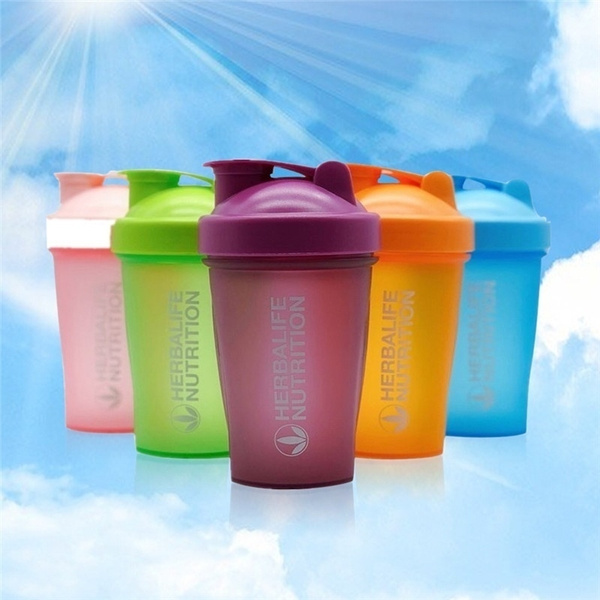 Portable 6 Colors 400ml Herbalife Bottle Protein Powder Shaker Cup Sports  Cup Water Bottle